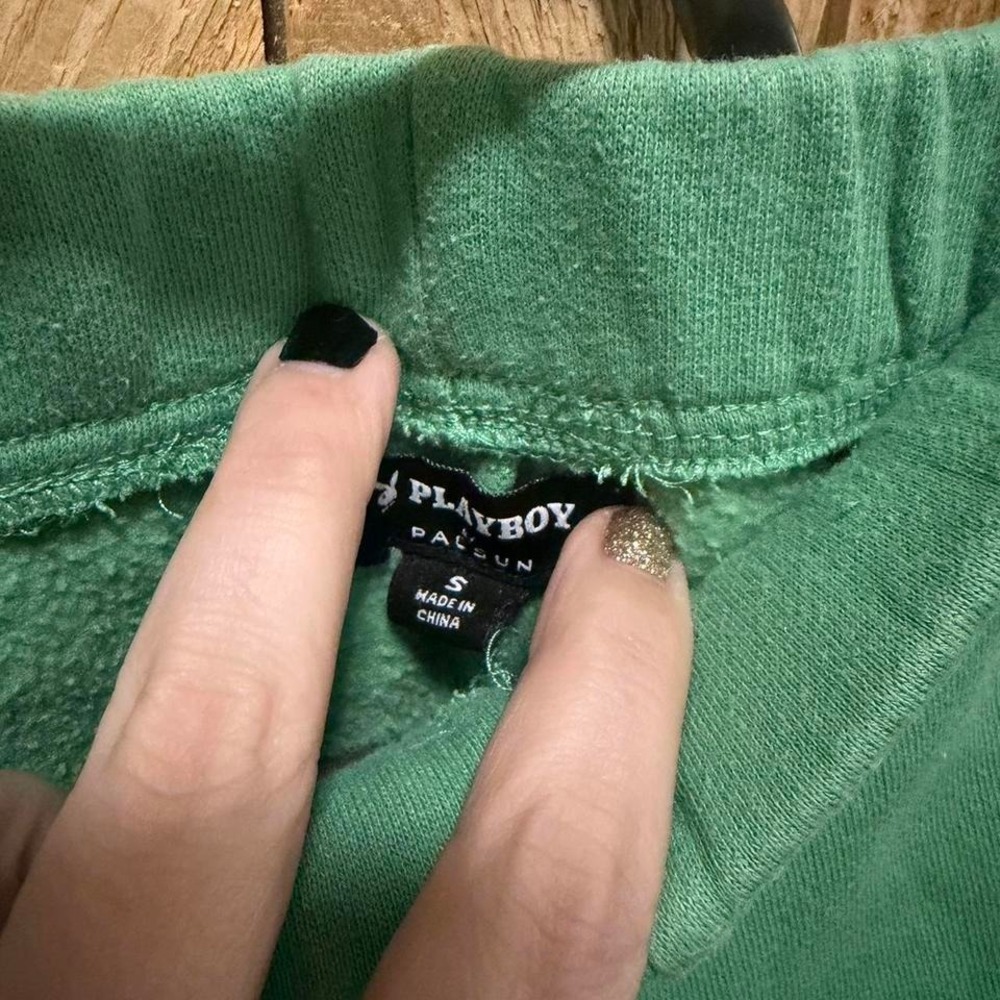 Green playboy by pacsun shorts - Picture 3 of 4